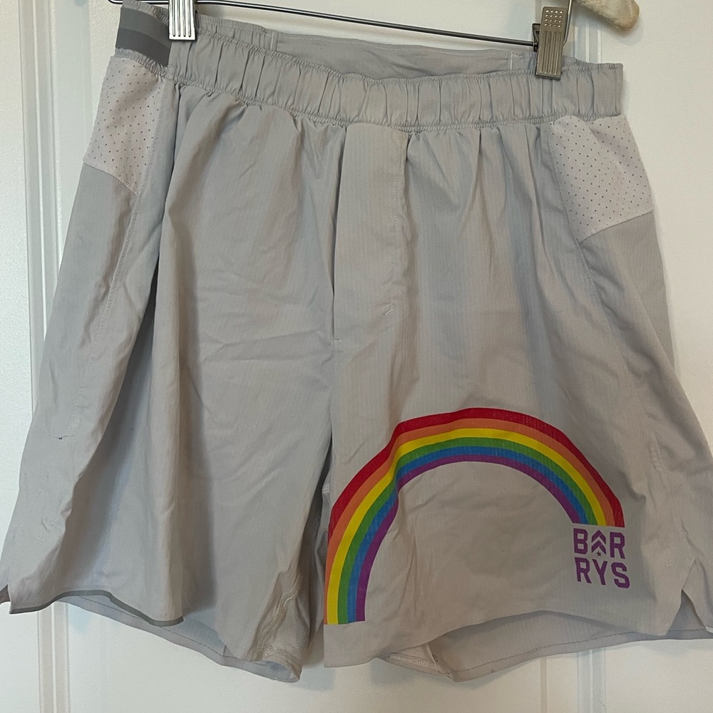 LUlulemon LGBTQ rainbow shorts